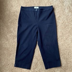 Navy Talbots Capri Pants